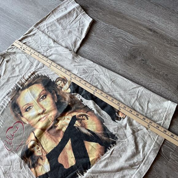 Vintage 1998 Celine Dion Lets Talk About Love World Tour T Shirt Mens XL Rap T - Picture 11 of 11